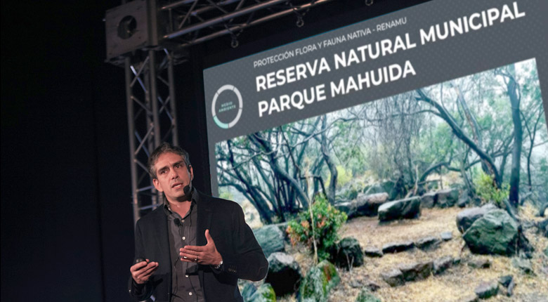 Anuncio de la “Reserva Natural Municipal” (RENAMU) en Parque Mahuida (23 de mayo 2019) 